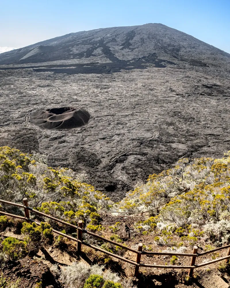 Piton de la Fournaise hiking trail from Sainte-Rose, Réunion